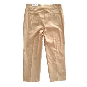 NWT Chico's Women's So Slimming Juliet Pants Size 8 Straight Crop Coriander Tan